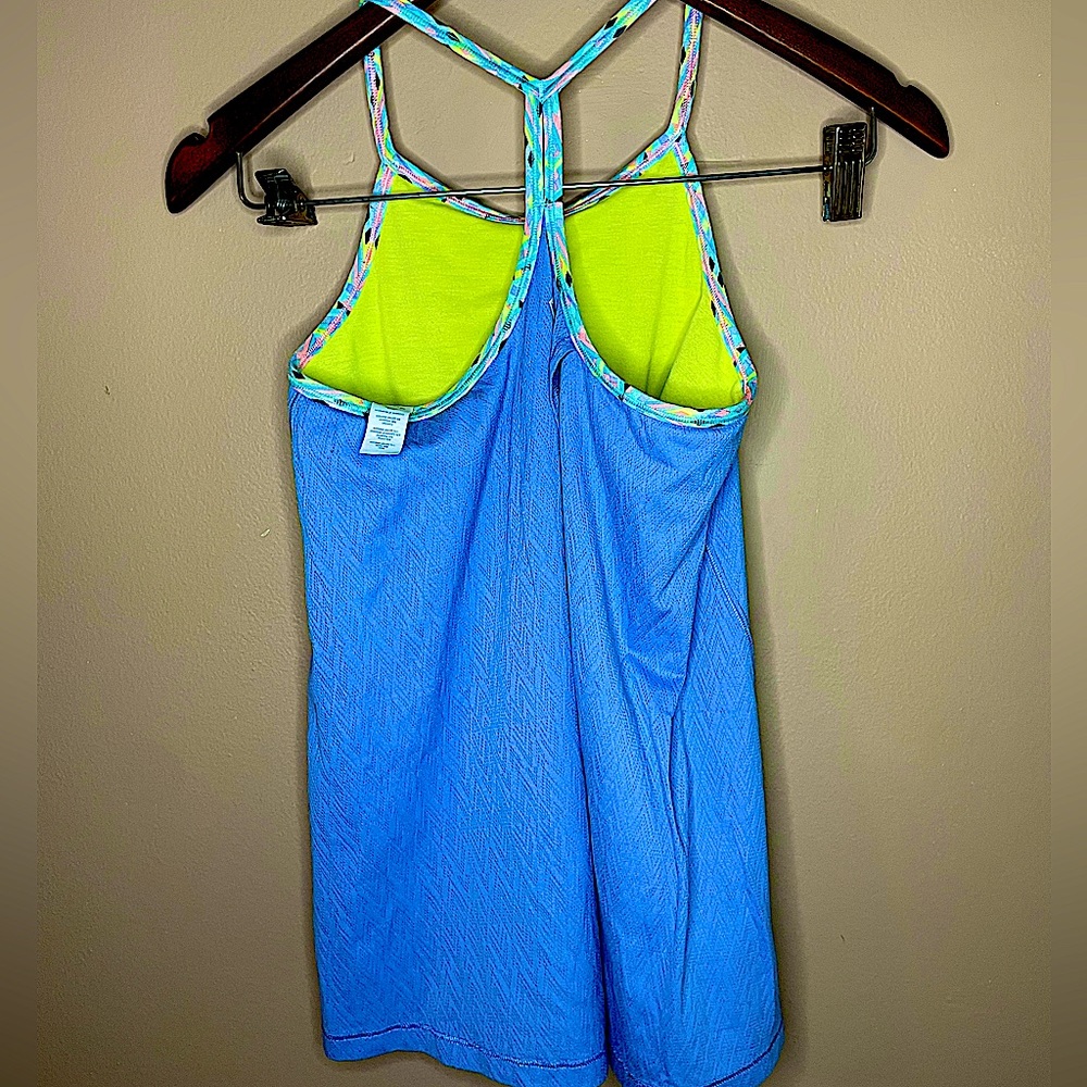Ivivva light blue, tank top, athletic.